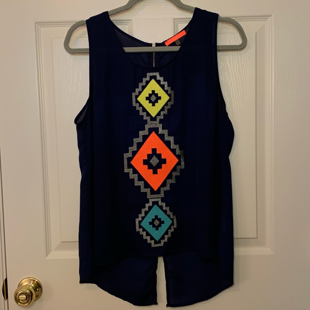 Lulumari - Navy/Multi Neon Tank - Women’s Large
